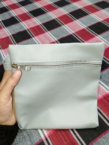 Simple silver Pouch