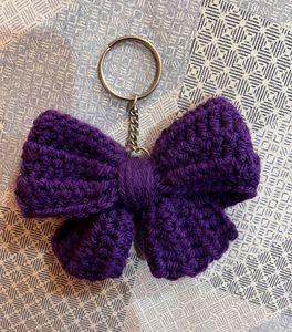 Purple Bow 🎀keychain
