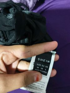 Chic Ruched Black Corset Top