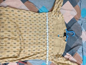 Beige Straight Kurta