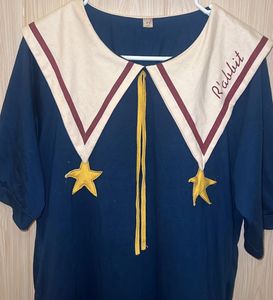 Cute Navy Dress with Sailor Collar