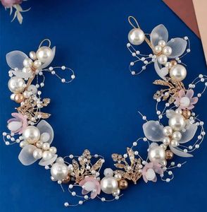 Pearl &amp; Floral Hair Vine