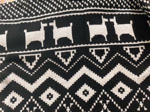 Black &amp; White Patterned Sweater