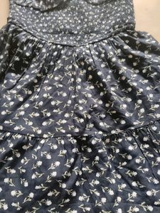 🎉Offer🎉Navy blue Dress Mini With Shorts Attached