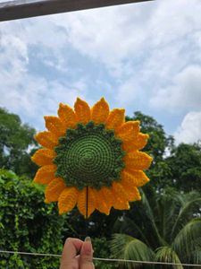 crochet sunflower
