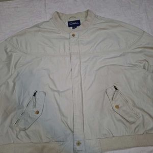Men's Beige Bomber Jacket