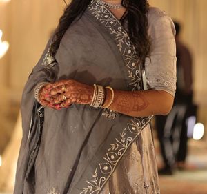 Elegant Grey Lehenga Choli