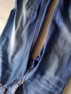 Women's low waist Blue bootcut denim Jeans