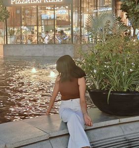 Sleek Brown Knit Top