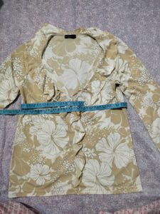 Floral Ruffle Sleeve Top