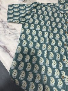 Pure 100% Cotton Mulmul Men's Paisley Print Shirt