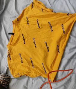 Yellow "Original" Graphic T-Shirt