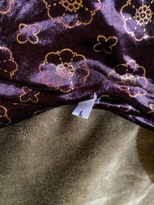 Velvet Floral Puff Sleeve Top