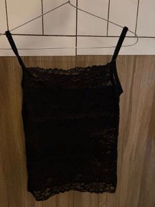 Black Lace Camisole Top
