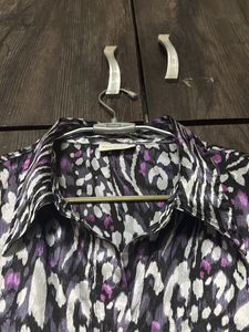 Stylish Animal Print Button-Up Shirt
