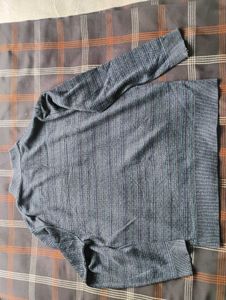 Men's Textured Mock Neck Sweater