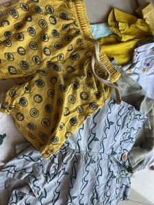 Combo 12 NoBoys' Striped Tee &amp; Shorts Set