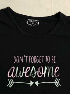 Black Graphic Long Sleeve T-Shirt