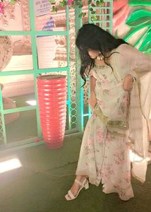 Floral Embroidered Gharara Suit
