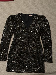 Sparkling Sequin Long Sleeve Dress