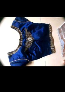 Elegant Blue &amp; Silver Lehenga Choli Set