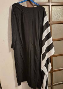 Stylish Black &amp; White Striped Dress