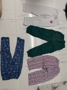 5 Girls' Joggers & Pants Bundle