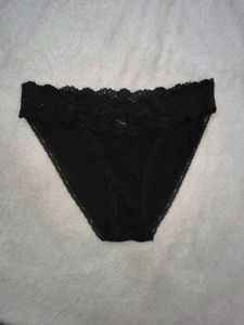 Black Lace Trim Panties
