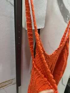 Crop Top Orange Color