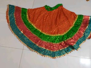 Vibrant Tiered Ethnic lehnga