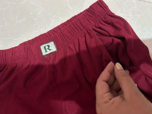 Maroon Palazzo Pants