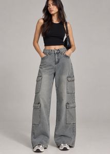Light Wash Cargo Jeans
