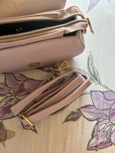 Chic Lavender Handbag- leather
