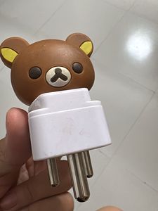 Kuma San-X Adapter  USB free Cute Pink Pom