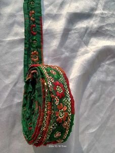 Green Lace/ Border For Sare/Dupatta