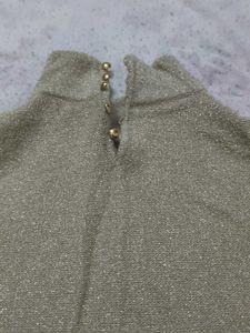 Sparkly Gold Knit woolen Top