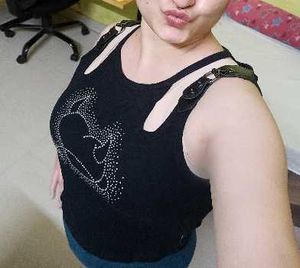 Black Rhinestone Graphic Crop Top