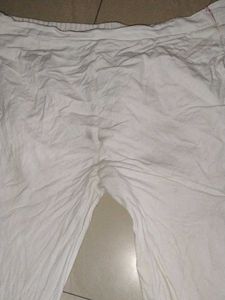 White &amp; Turquoise Full Pants