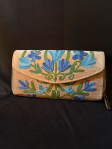 Kashmiri Aari Style Embroidered Wallet/Clutch