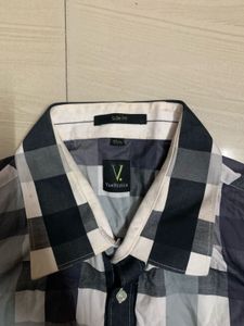 Van Heusen Gingham Check Long Sleeve Shirt