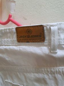 SALE💥Denim White Cargo Pants