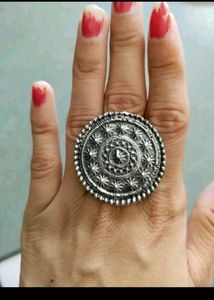 oxidised set + ring + earcuffs