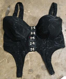 Black Corset Bustier Top