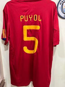 Spain 2010 Puyol world cup winner football jersey