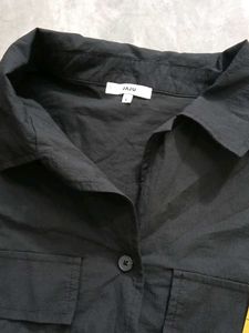Chic Black Short Sleeve Shirt