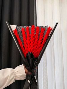 Red Knitted Bouquet