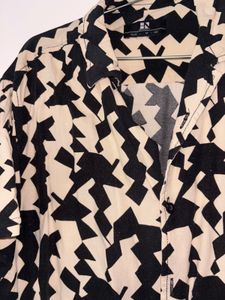 Men's Abstract Print Short Sleeve Shirt