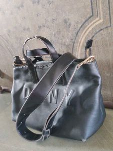 DKNY black tote bag
