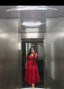 Pink corseted fit and flare dress 🩷
