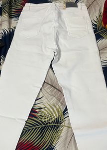Focus Jeans White High Rise Denim